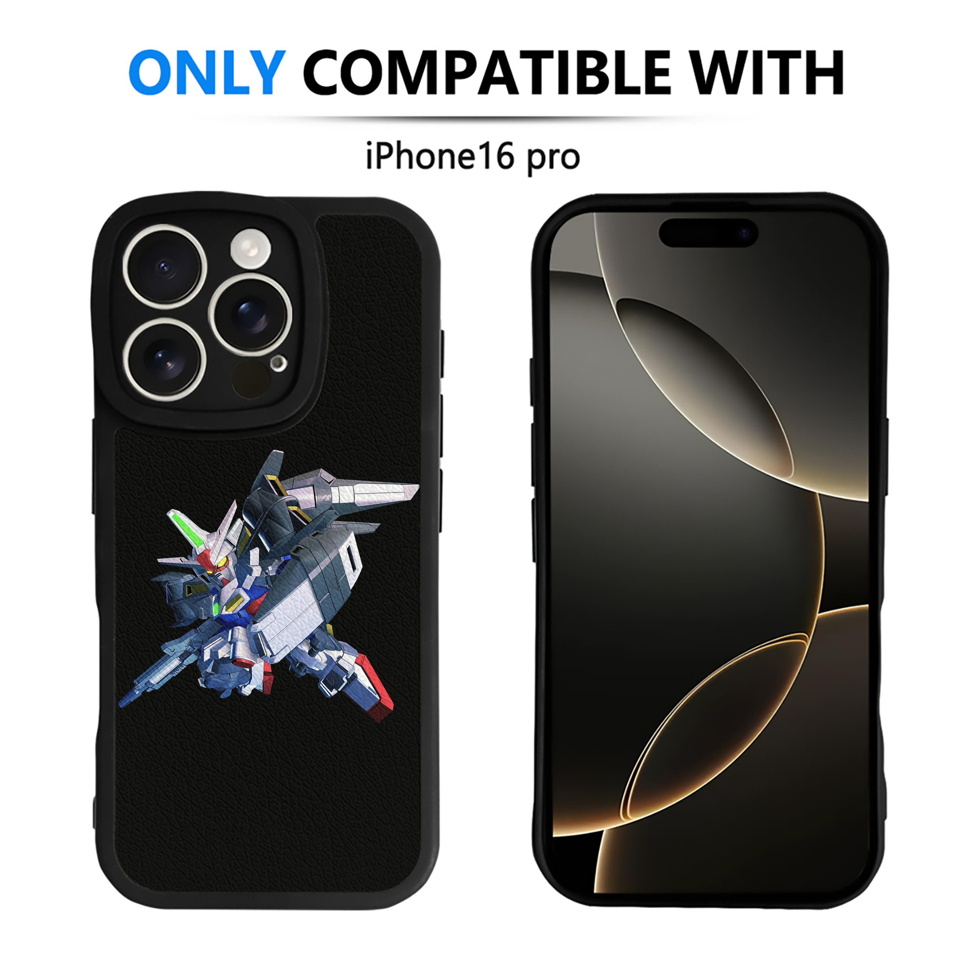 （画像用） 機動戦士ガンダム Mobile Suit Gundam 【iPhone 16シリーズ対応】シリコンスマホケース（レザー調） 材質：シリコン
